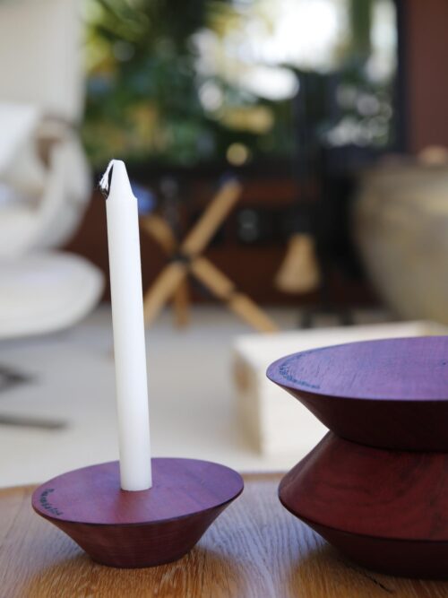 Porta Velas Roxinho