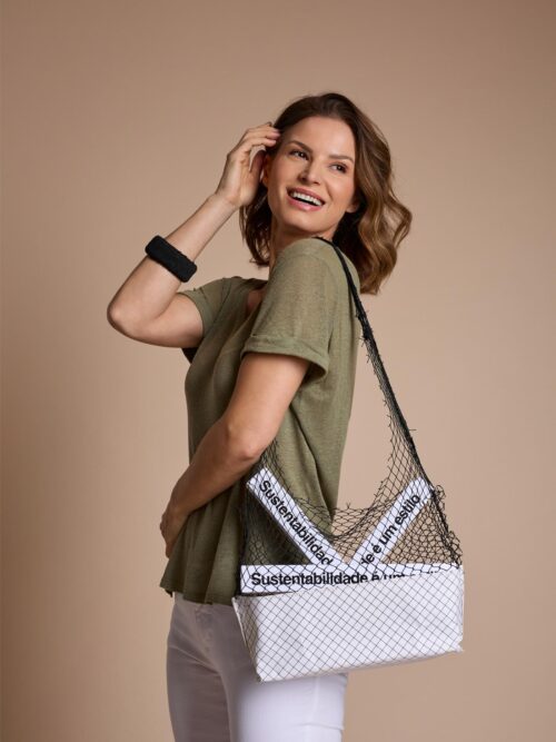 Bolsa Ilha da Gipóia Branca Estampada