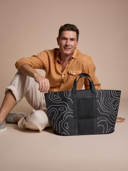 Bolsa Lopes Mendes Preta Estampada