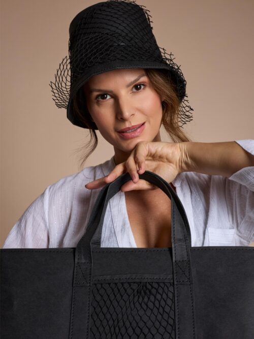 Chapéu Bucket Hat Rede Preto