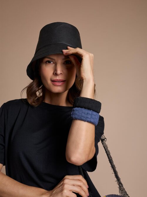 Chapéu Bucket Hat Liso Preto